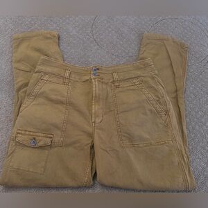 Anthropologie Tan Cargo Pants Cotton Blend Casual